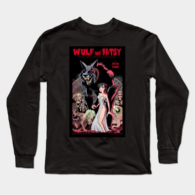 Wulf and Batsy: Bizarre Experiments Long Sleeve T-Shirt by BryanBaugh